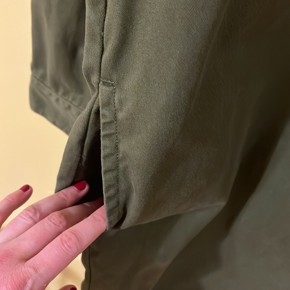 Madewell Olive Green Cotton Shacket Top - Picture 4 of 5